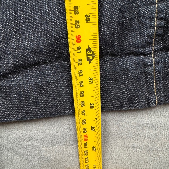 Lauren Ralph Lauren Denim Dress with Leather‎ Trim Size 16W Sleeveless Sheath - Picture 4 of 7